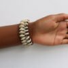 AMBO African cowrie shell necklace with matching bracelet