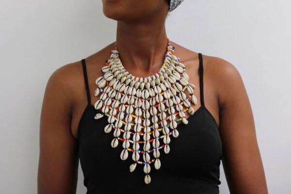 IMG_1687.jpg AKINA African Beaded Cowrie Necklace