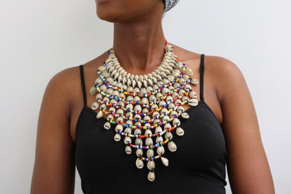 IMG_1689.jpg AKINA African Beaded Cowrie Necklace