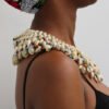 ALI African cowrie shell necklace, Gift for her