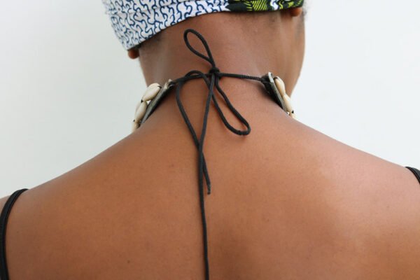 AVANA African Beaded Cowrie Necklace