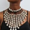 ADILA African Beaded Cowrie Necklace