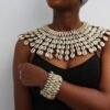 GACHIE African Cowrie Shell Necklace with matching bracelet