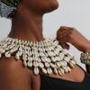 GACHIE African Cowrie Shell Necklace with matching bracelet