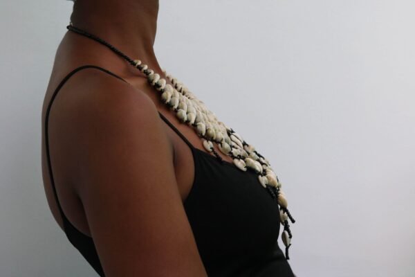 NYADISI African Cowrie Necklace with matching bracelet