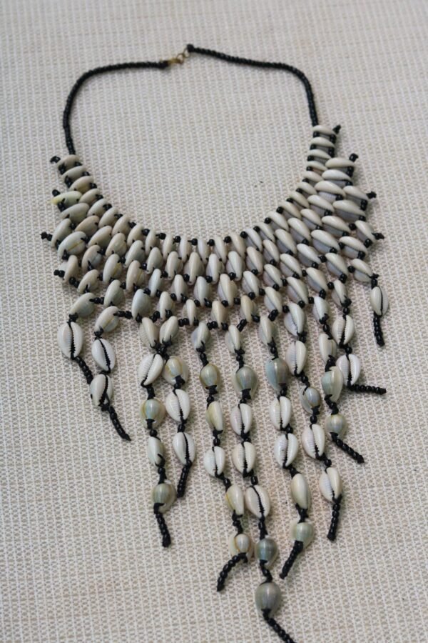 NYADISI African Cowrie Necklace with matching bracelet