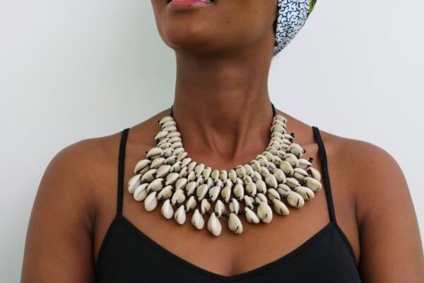 ANISE African Cowrie Necklace, Gift for her