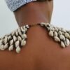AMU African cowrie shell necklace, Gift for her