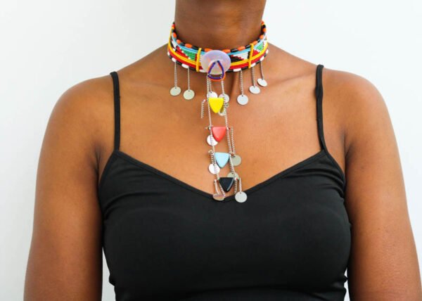 TOSHA Beaded Choker Necklace