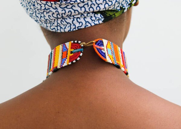 TULIA Beaded Choker Necklace, Beaded Bracelet