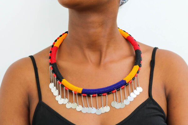 MALIK Maasai Beaded Rope Necklace