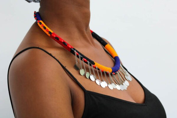 MALIK Maasai Beaded Rope Necklace