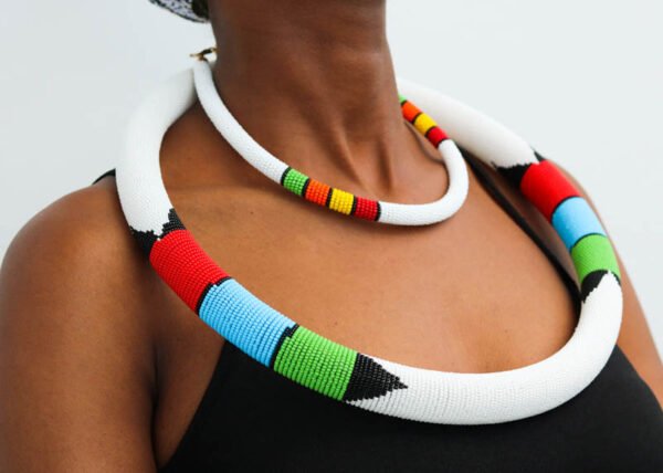 MASUD African Beaded necklace