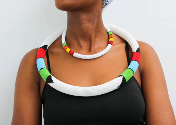 MASUD African Beaded necklace