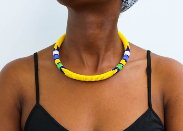 MHINA African Beaded necklace