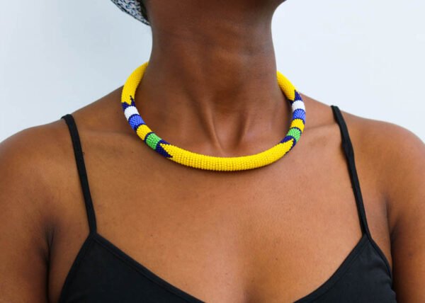 MHINA African Beaded necklace