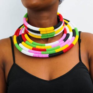 MJIBU African Beaded necklace