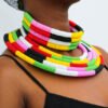 MJIBU African Beaded necklace