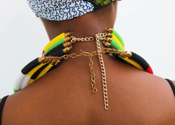 MJIBU African Beaded necklace