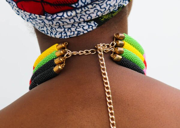 MJIBU African Beaded necklace