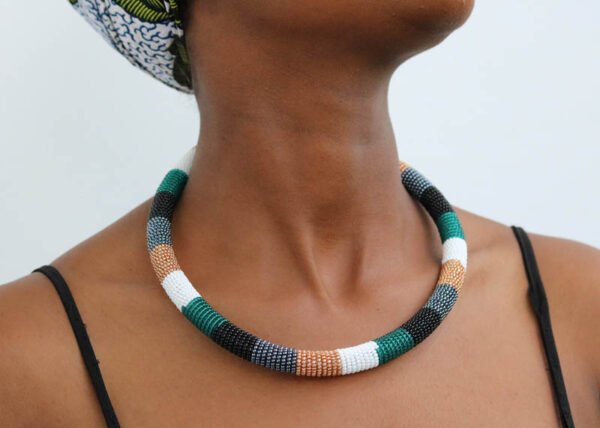 MUSSA African Beaded necklace