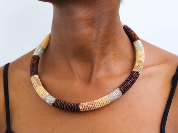 MWAKA African Beaded necklace