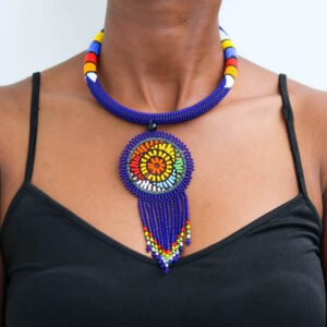 MASHAL African Beaded necklace