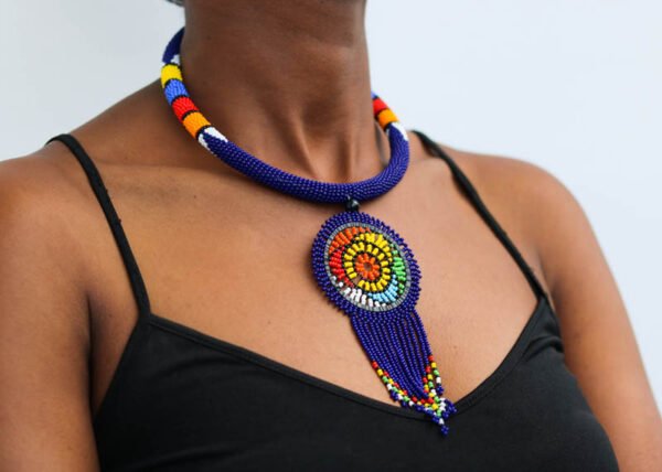 MASHAL African Beaded necklace