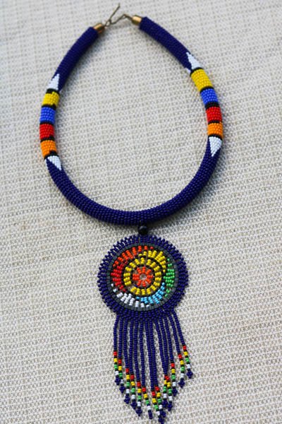 MASHAL African Beaded necklace