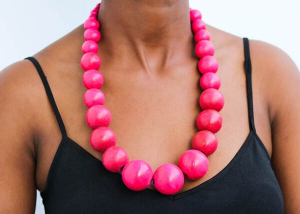 MWANGA Wooden Beaded necklace