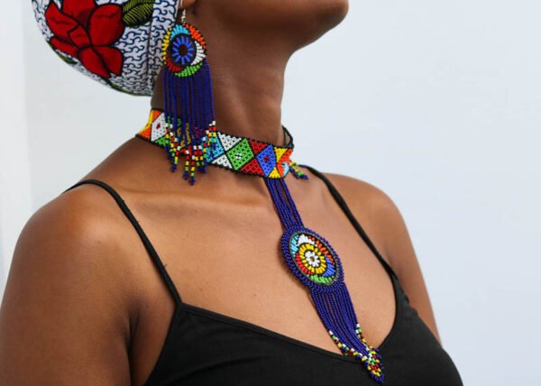 AMANA African Beaded jewelry set