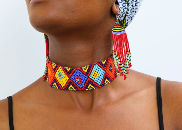 AJILA African Beaded jewelry set