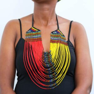 ADIKA African Beaded Choker Necklace