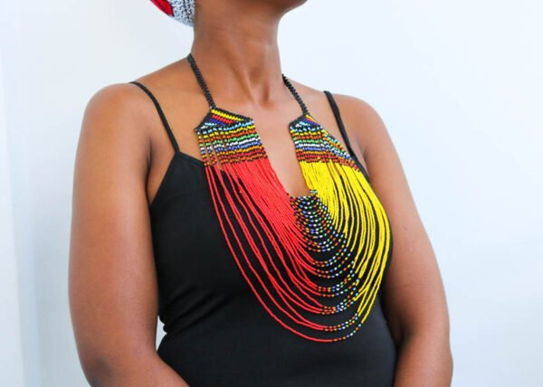 ADIKA African Beaded Choker Necklace