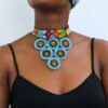 AFIYA African Beaded Choker Necklace