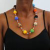 ASHURA African Beaded Ball Necklace