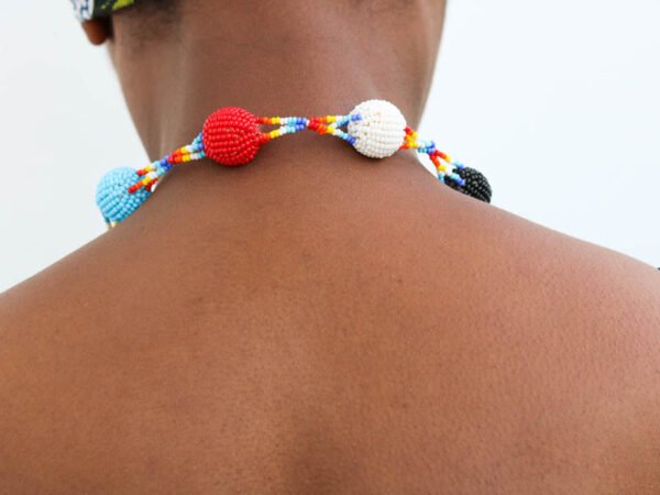 ASHURA African Beaded Ball Necklace