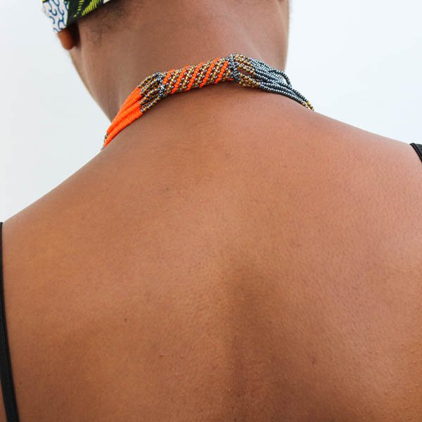 ASIM African Beaded Rope Necklace