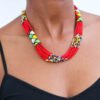 AZIMA African Beaded Rope Necklace
