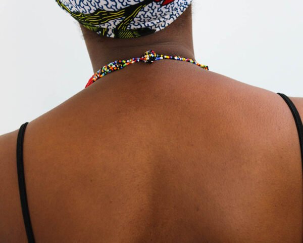 AZIMA African Beaded Rope Necklace