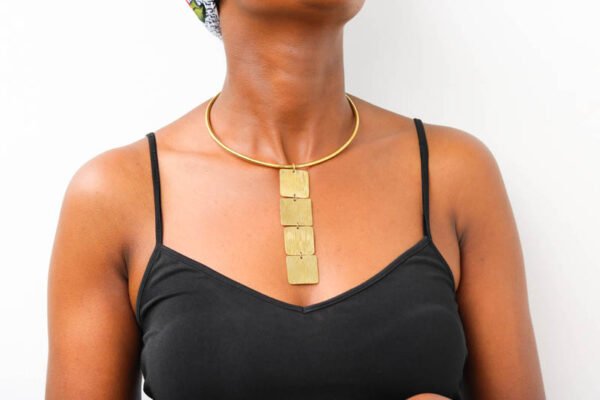 NIFU African brass necklace