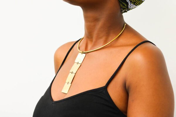 NIFU African brass necklace
