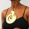 GUCHA African brass choker necklace