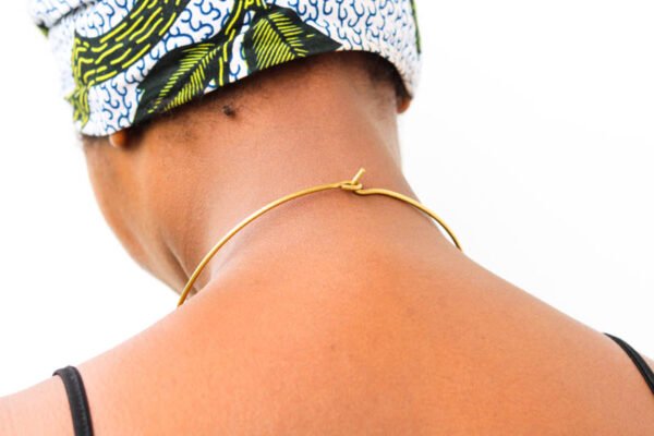 GUCHA African brass choker necklace