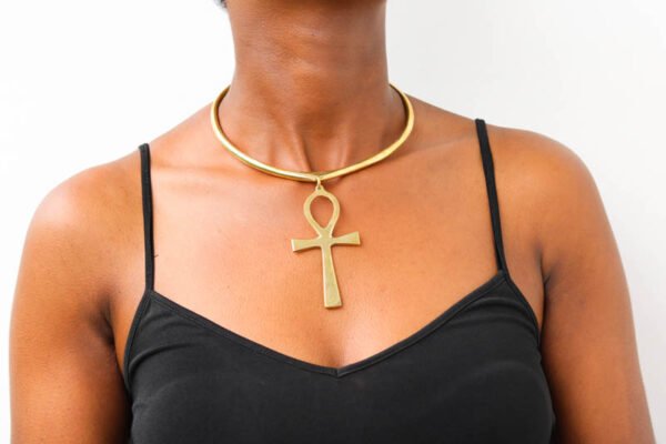 NABIL African brass necklace