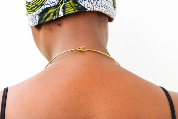 BAO African brass pendant necklace