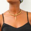 MONA African brass necklace