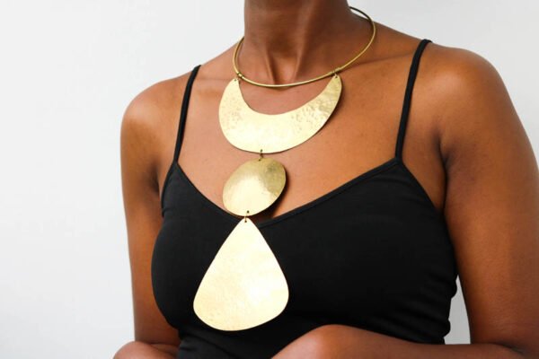 NEMSI Brass Choker Necklace
