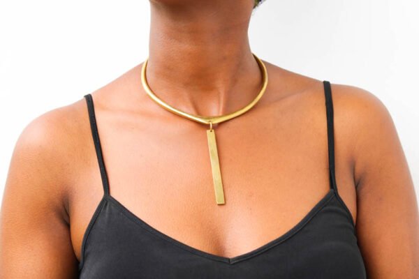 BOBA African brass pendant necklace