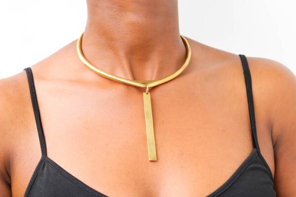 BOBA African brass pendant necklace